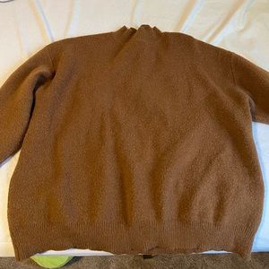 brown Turtleneck Sweater